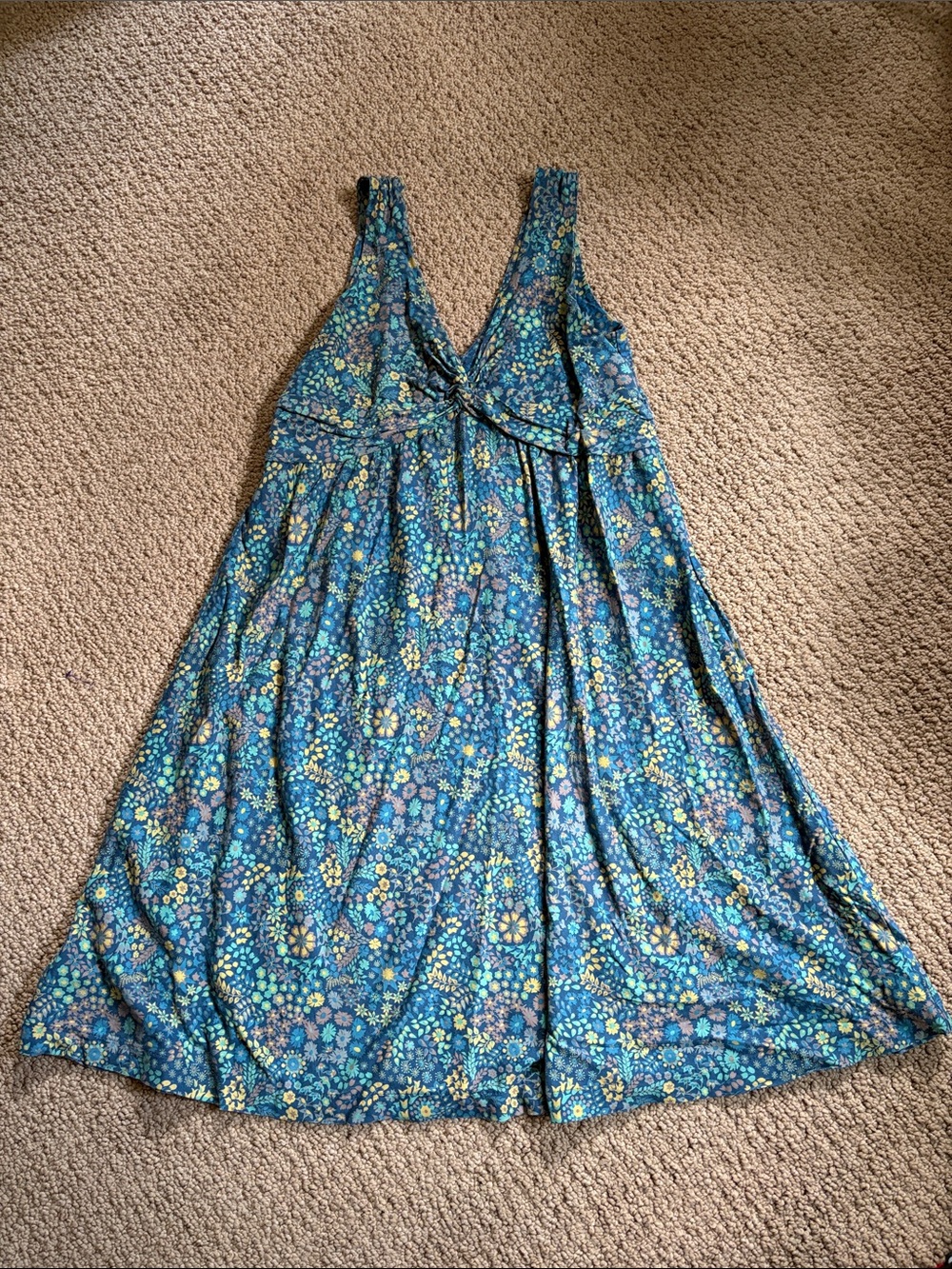 Patagonia Women’s Cotton & Tencel Blue Floral Dress